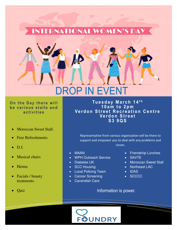 International Women’s Day drop in event
